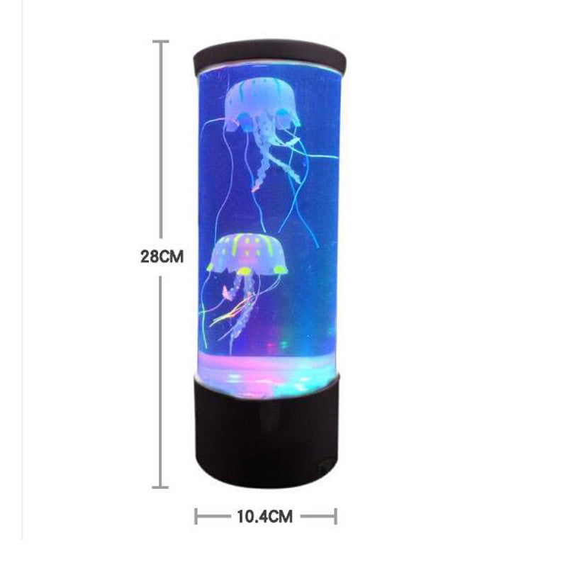 مصباح ليلي LED لحوض قنديل البحر يعمل بمنفذ USB