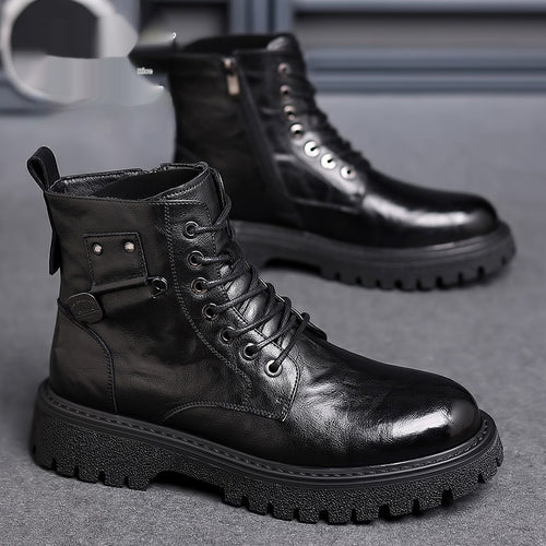 Men's Retro Breathable High-top Martin Boots