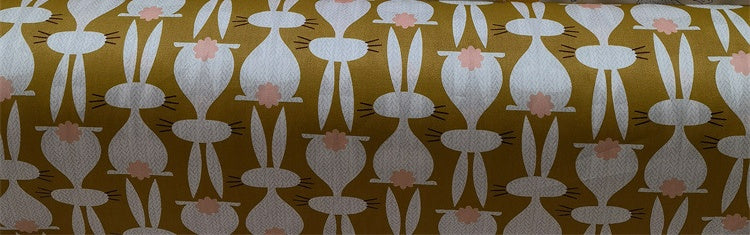Cartoon Panda And Tiger Cotton Twill