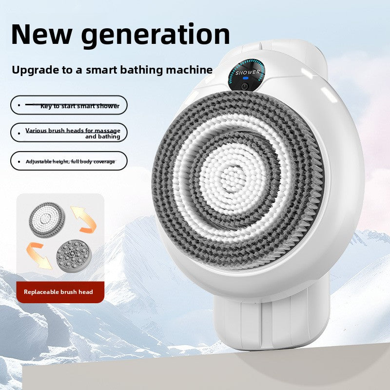 Wall-Mounted Automatic Smart Bath Machine with Removable Electric Brush