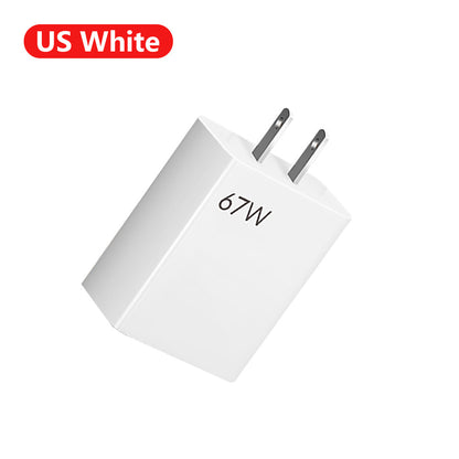67W ultra fast charging charger with fast flash charging head
