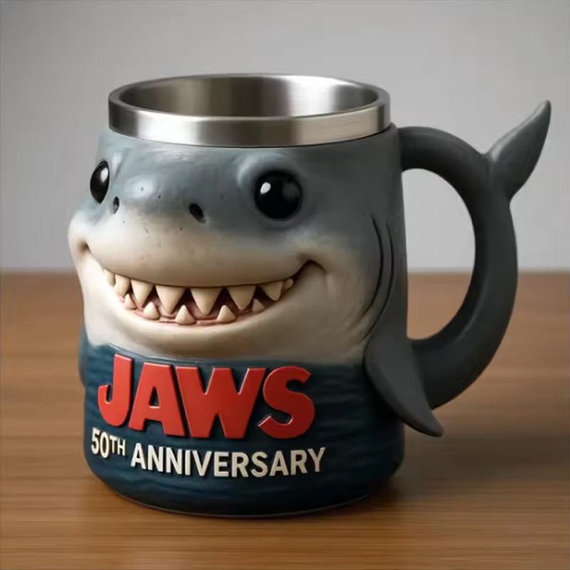 3D Shark Mug - Ocean-Themed Decor Gift for Fans & Collectors