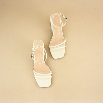 Women's Stiletto Chunky Heel Sandals