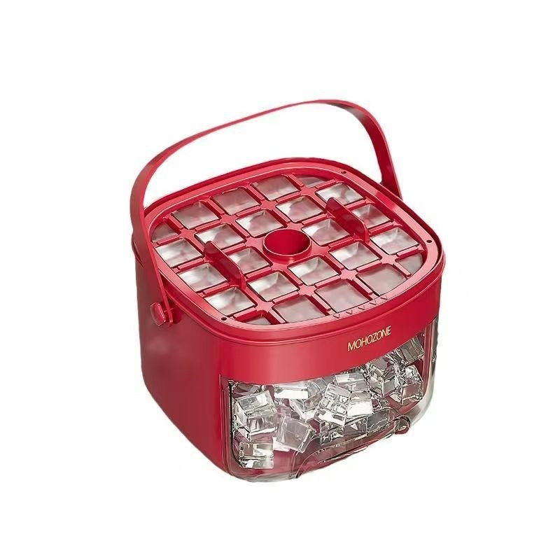 Convenient Outdoor Portable Ice Tray Large Capacity Ice Bucket 48 Extra-Large Ice Maker Food Grade Plastic Storage