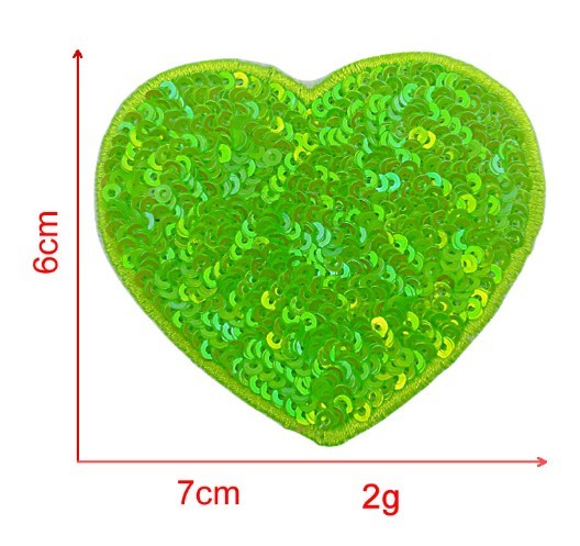Sequin Love Embroidery Cloth Sticker Adhesive Accessories Decorations