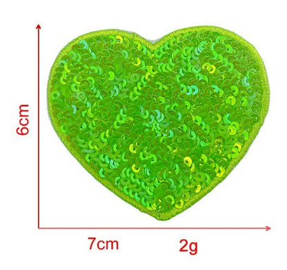 Sequin Love Embroidery Cloth Sticker Adhesive Accessories Decorations