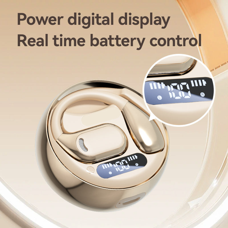 Fall Open - Ear Weireless Earphone, Lightweight Earphone , Noice Cancelling Bluetooth - CompatibleStereo