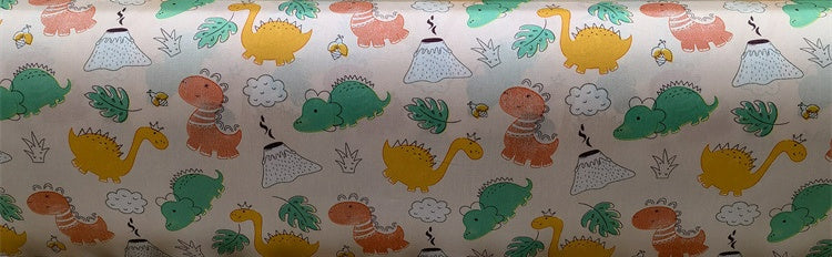 Cartoon Panda And Tiger Cotton Twill