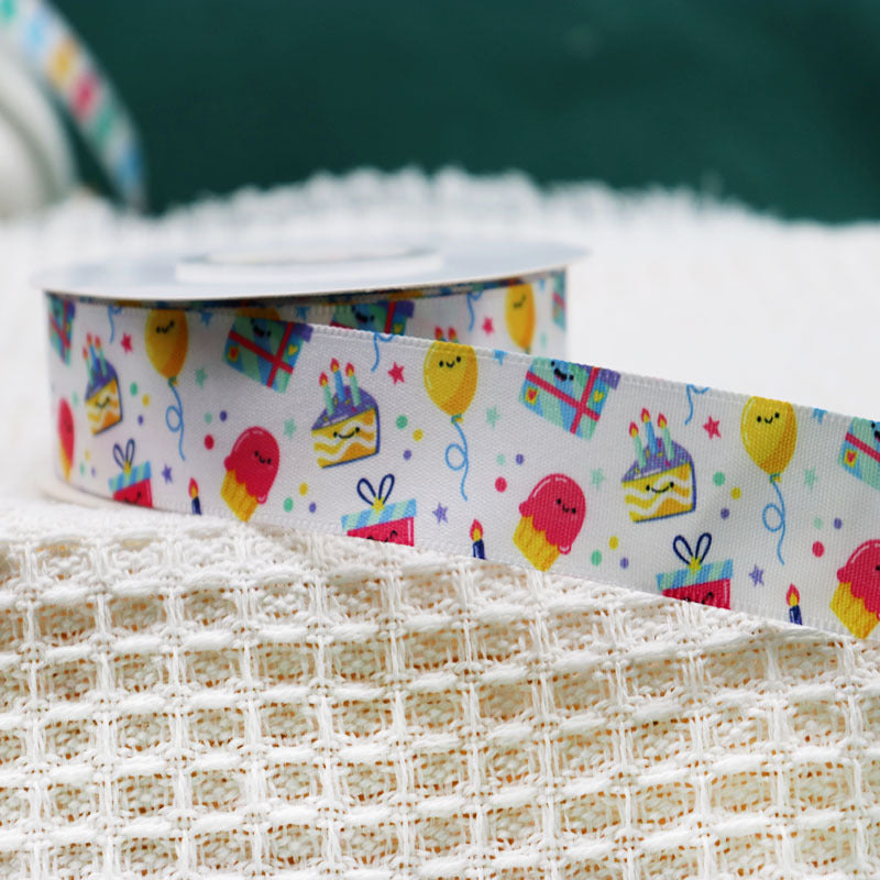 Packing Ribbon Polyester Printing Webbing Bouquet Bandage
