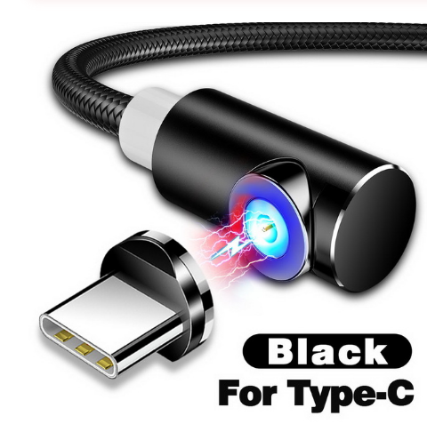2m Magnetic Cable Micro USB Type C Adapter Charger Fast Charging For Magnet  Cord