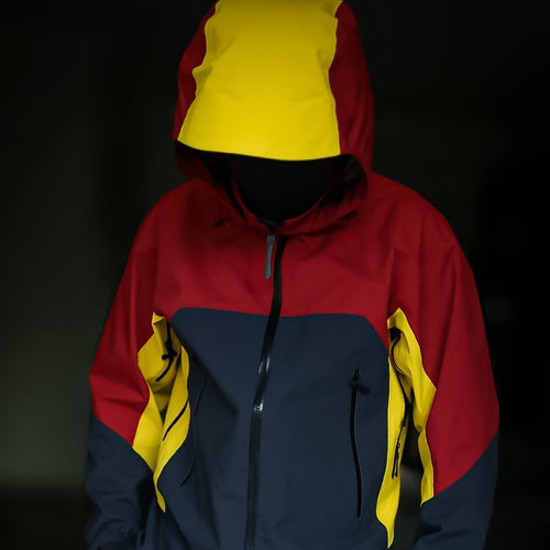 Bird Color Matching Spring And Autumn Men's Hooded Jacket