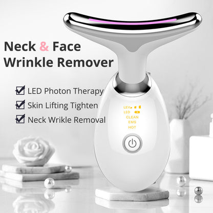 EMS Neck Lifting Tightening Massager with Electric Wrinkle Remover