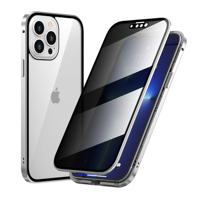 Anti-peep Magneto for Apple 13Pro phone case iPhone13/Mini double-sided metal frame protection