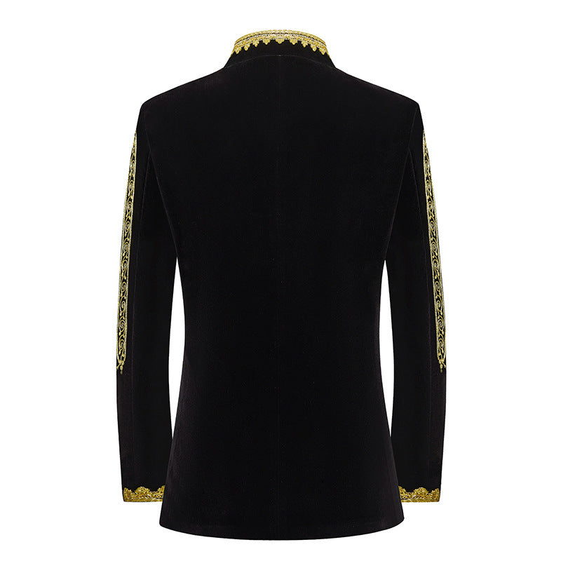 Fashion Personalized Embroidered Costume Men's Jacket