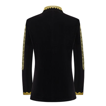 Fashion Personalized Embroidered Costume Men's Jacket