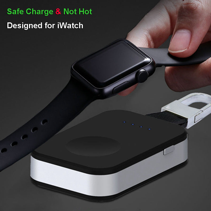 External Battery Pack QI Wireless Charger for Apple Watch iWatch 1 2 3 4 Wireless Charger Power Bank 950mah Portable Outdoor
