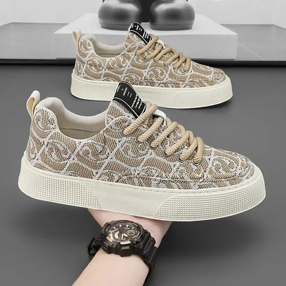 Graffiti prints black canvas sneakers mens vulcanized shoes man low top sneaker lace up trainer skateboard