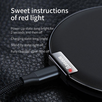 Baseus Qi Wireless Charger Pad For iPhone 8 X Samsung Note 8 Fast Charging Mobile Phone Desktop Wireless Charging
