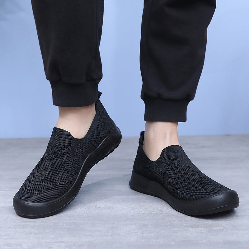 Comfortable and breathable thick soled sports shoes with soft soles for outdoor dad shoes