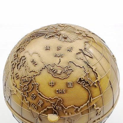 Antique style personalized ashtray with lid anti fly ash household large classical craft gift