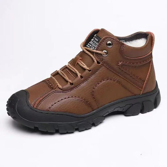 shoes cotton men's winter new style snow boots with fleece insulation casual sports