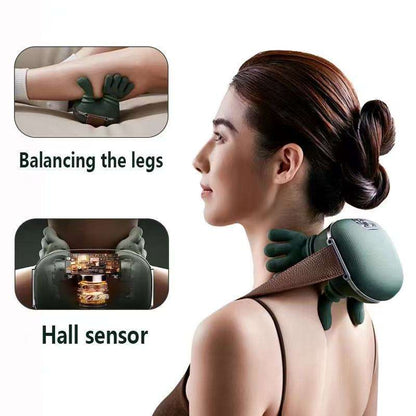 Shoulder and neck massager multifunctional home cervical massager heating