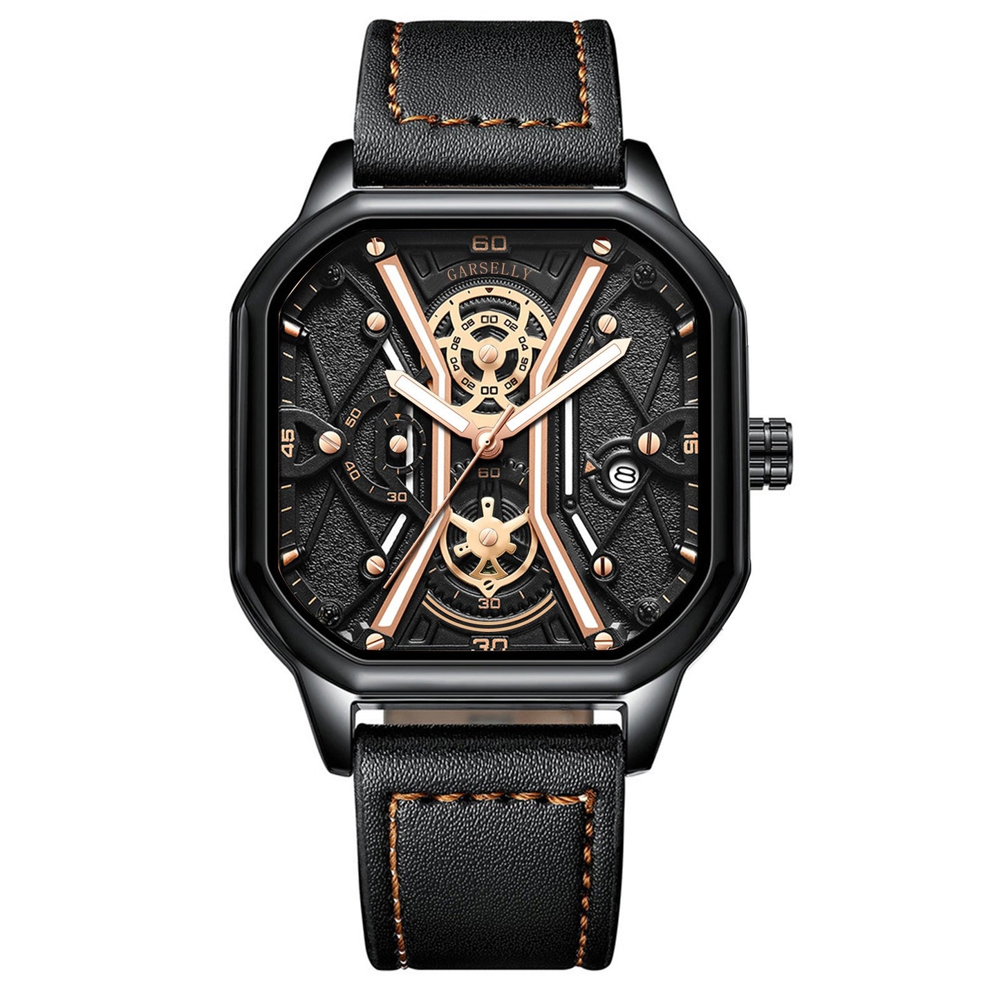 Quartz Men's Watches Luxury Fashion Wristwatches Chronograph Luminous