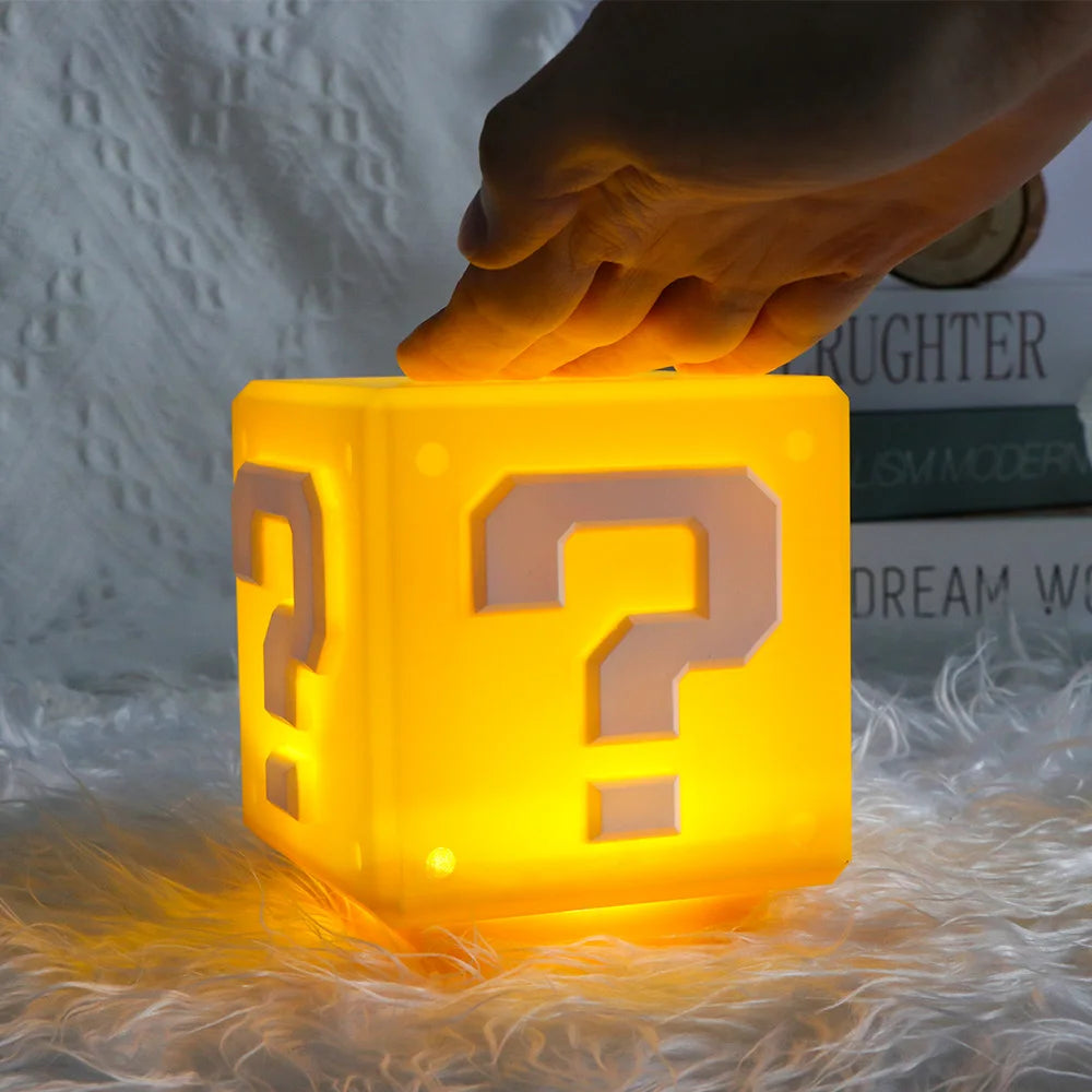 LED Question Mark Night Light Games Toy Children  Table Lamp USB Charging Kids Birthday Gift