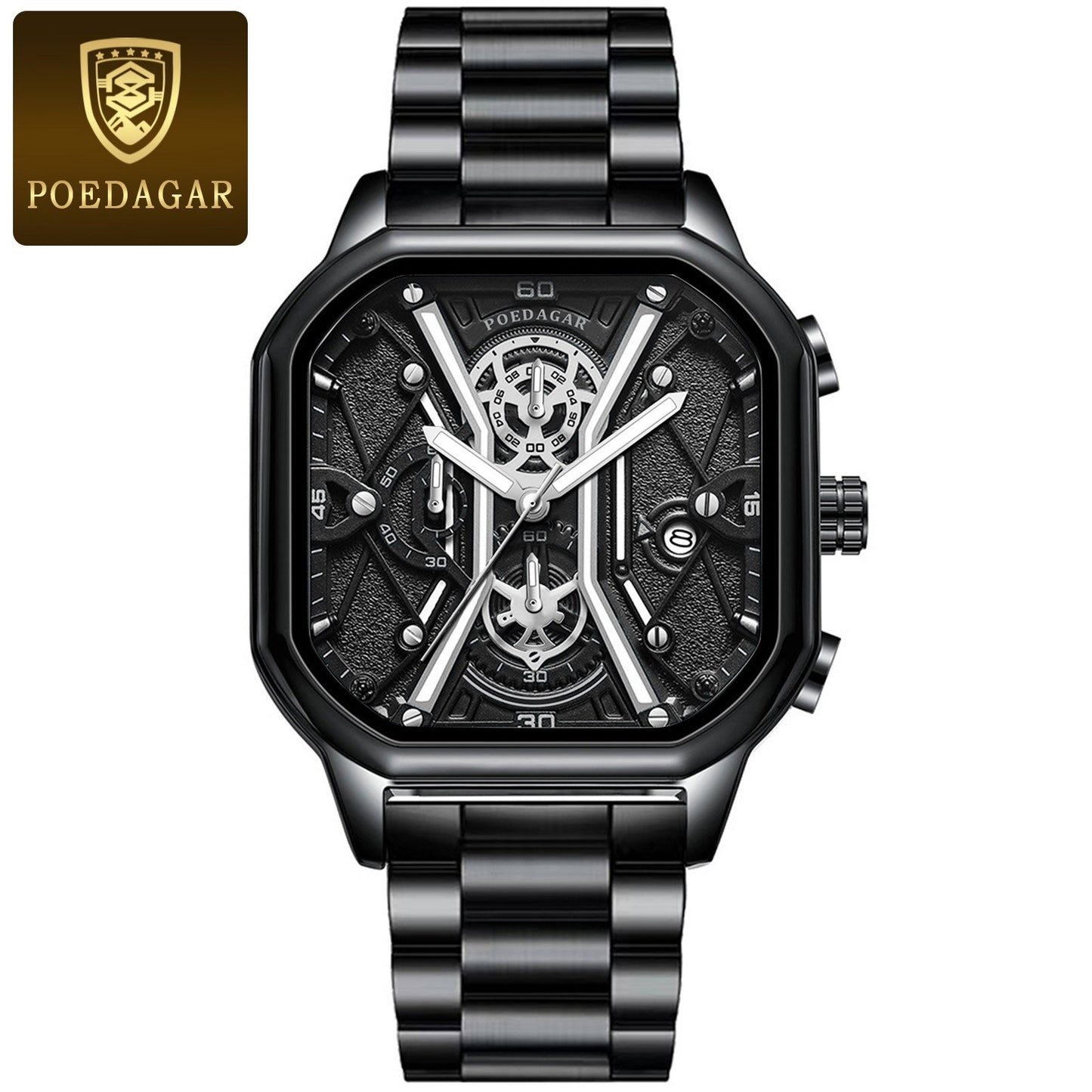 Quartz Men's Watches Luxury Fashion Wristwatches Chronograph Luminous