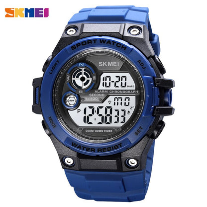 SKMEI 1759 New Sport Watches 100M Waterproof Digital Watch Fashion Countdown Chrono Clock Men Casual LED