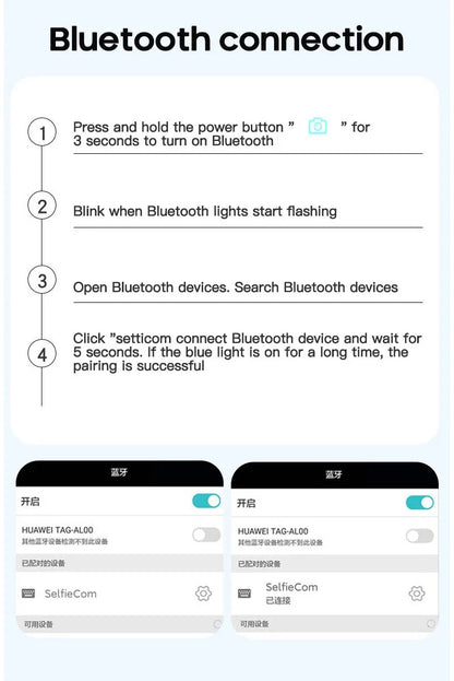 3 In1  Selfie Bluetooth Wireless Stick Tripod Foldable