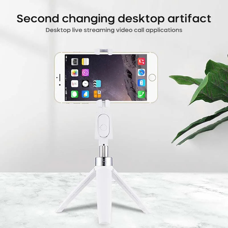 3 In1  Selfie Bluetooth Wireless Stick Tripod Foldable