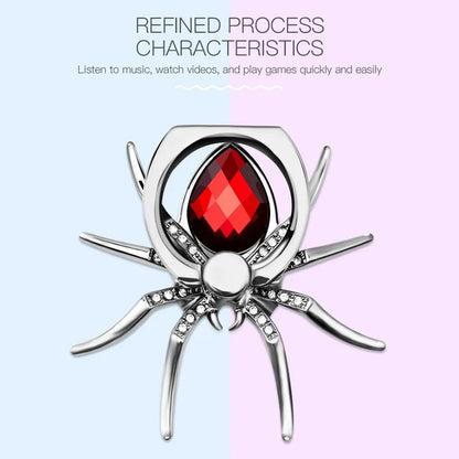 Universal Luxury Biling Diamond Metal Spider Mobile Phone Finger Ring Holder 360 Rotate Stand for iPhone Sumsang Huawei Xiaomi