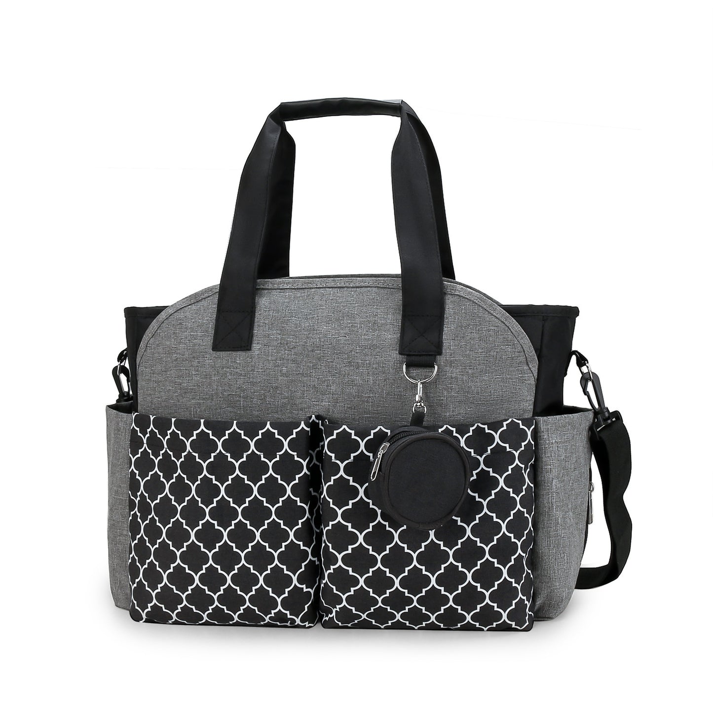 Outdoor Simplicity Printed Portable Single-shoulder Mommy Bag