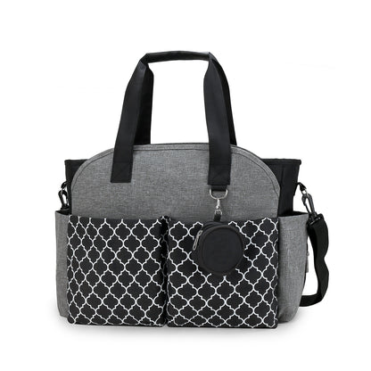 Outdoor Simplicity Printed Portable Single-shoulder Mommy Bag