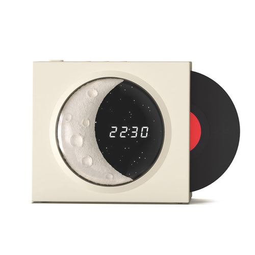 Moon Clock Bluetooth Speaker Vinyl Nostalgic Feelings High Volume Small Speaker