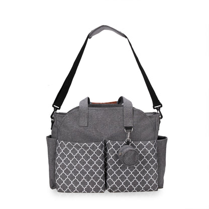 Outdoor Simplicity Printed Portable Single-shoulder Mommy Bag