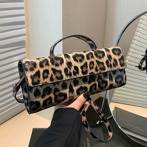 Women's Casual All-match Leopard Print Portable Shoulder Bag