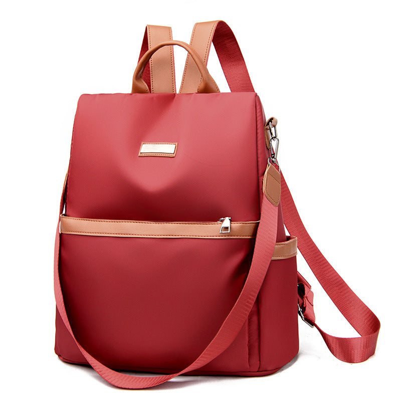 Backpack All-match Anti-theft Messenger Bag White Ditch