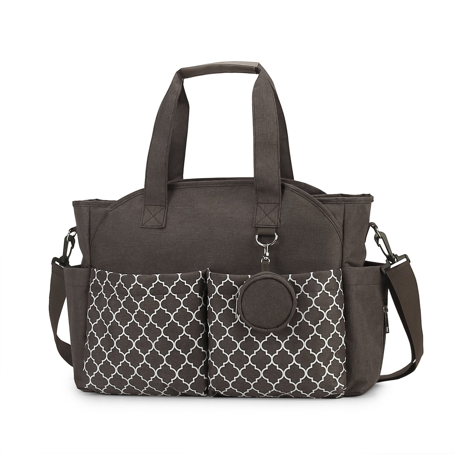 Outdoor Simplicity Printed Portable Single-shoulder Mommy Bag