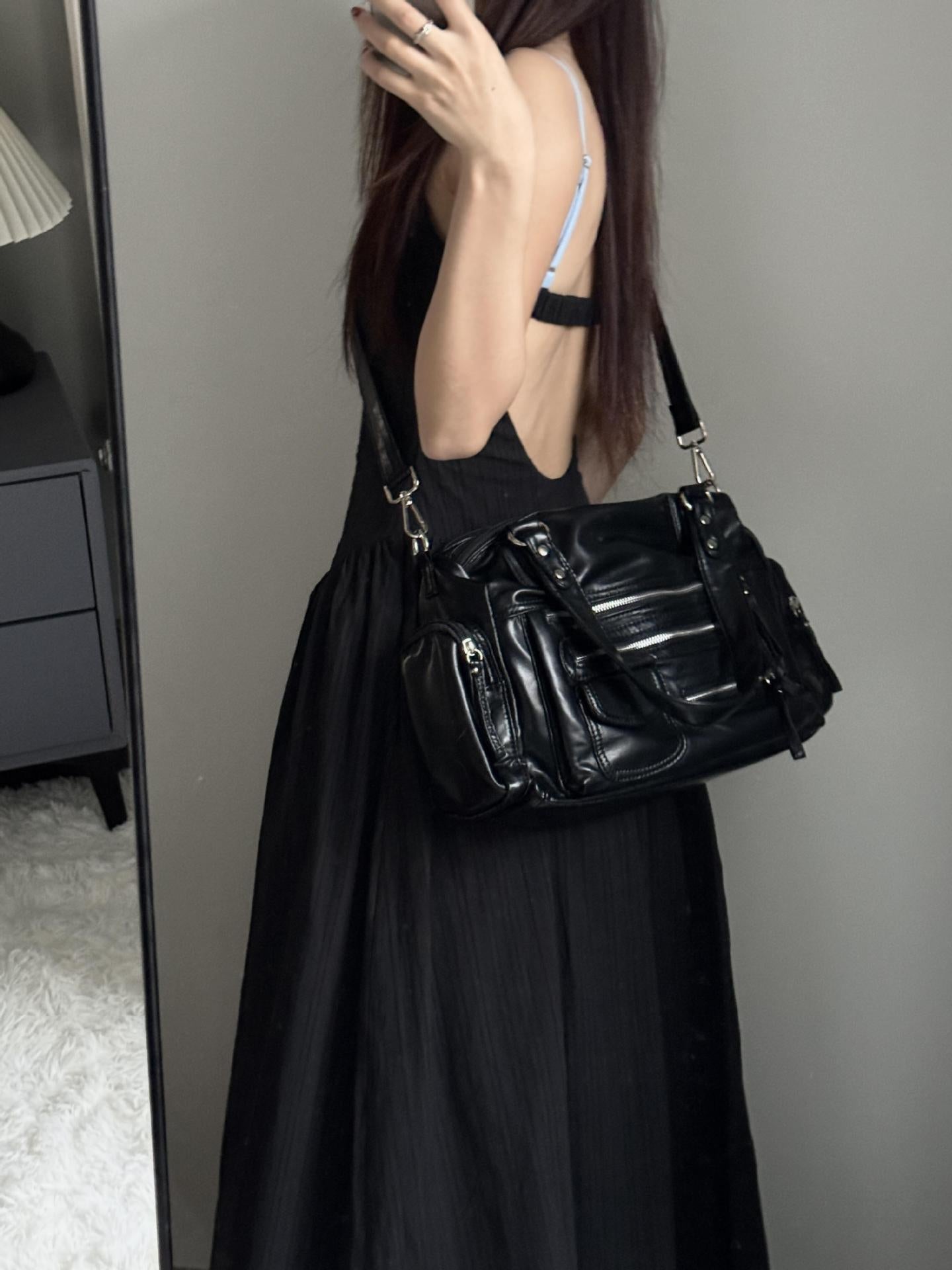 Commuter Crossbody Single Shoulder Motorcycle Punk Advanced Bag