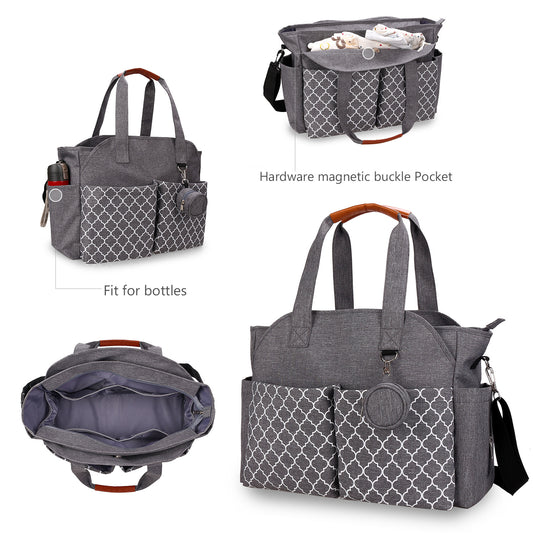 Outdoor Simplicity Printed Portable Single-shoulder Mommy Bag