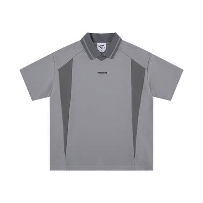 Men's Loose Casual Half Sleeves Lapel Pullover Top