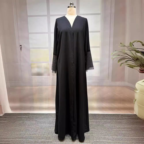 Fashion Elegant Cardigan Rhinestone Dress Robe