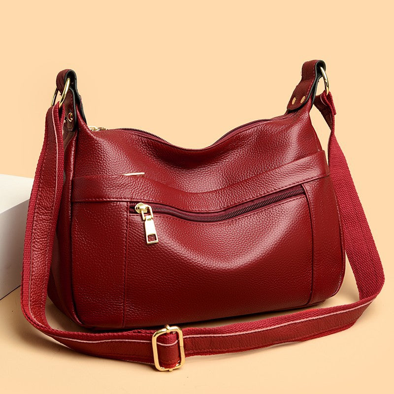 Genuine Leather Shoulder Messenger Women's High-grade Bag