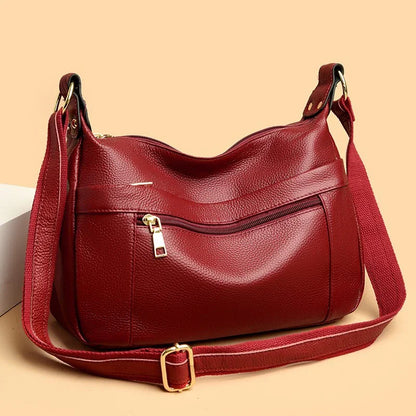 Genuine Leather Shoulder Messenger Women's High-grade Bag