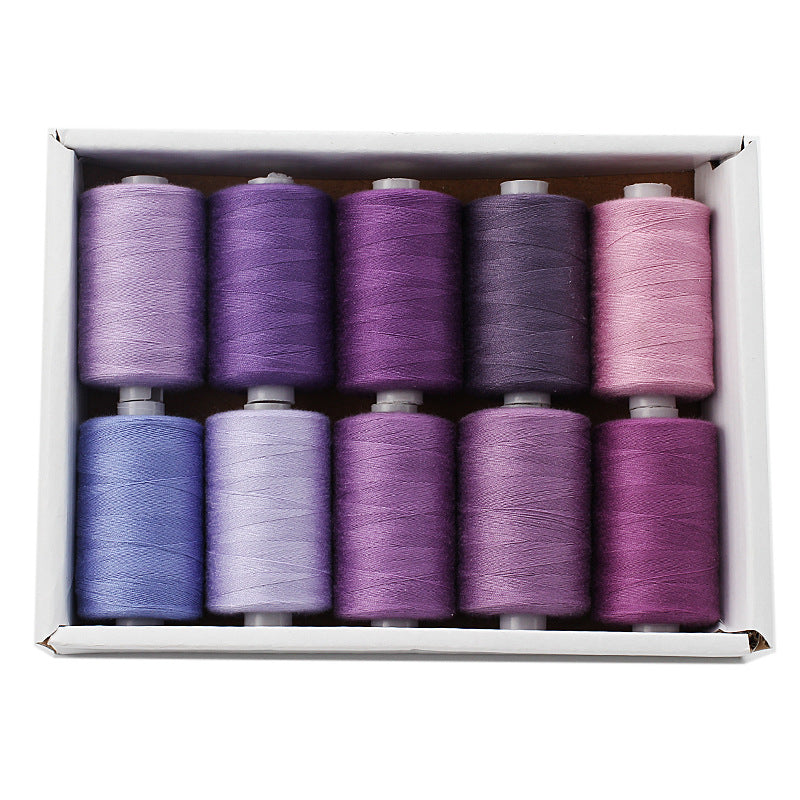 Household Sewing Machine Thread Dacron Thread Customized Color Small Roll DIY Amazon Thread Wholesale