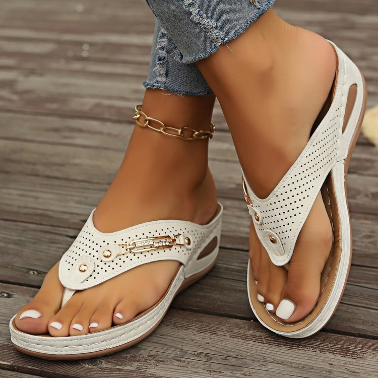 European And American Retro Flip-flops Comfortable Lightweight Casual Plus Size Women's Sandals