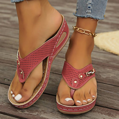 European And American Retro Flip-flops Comfortable Lightweight Casual Plus Size Women's Sandals