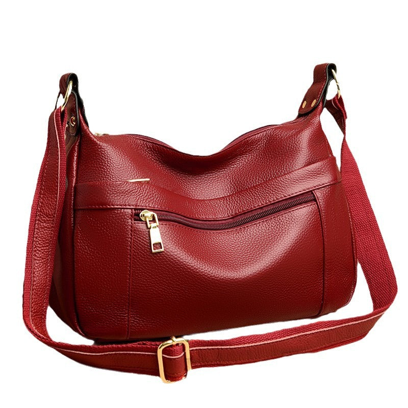 Genuine Leather Shoulder Messenger Women's High-grade Bag
